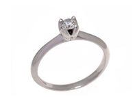 Anillo Guerretta Gioielli Mujer Solitario Diamante in Oro blanco Diamante 0.20 Ct ASB247 - ASB247